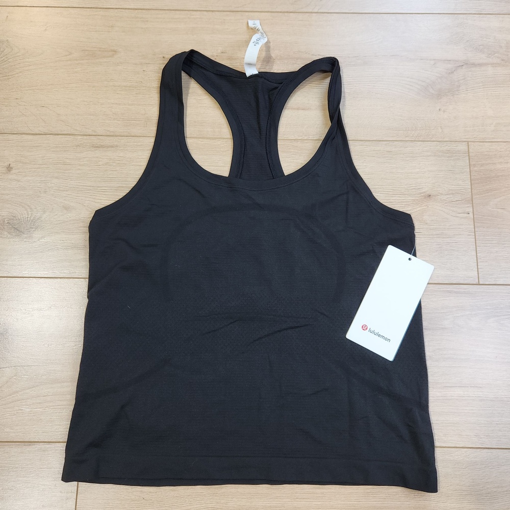 Lululemon Swiftly Tech RB Tank 2.0 *Race Tank Top Womens 8 Black Running